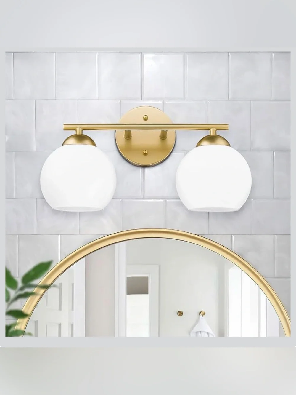 Emak Lighting Gold & White 2 lights